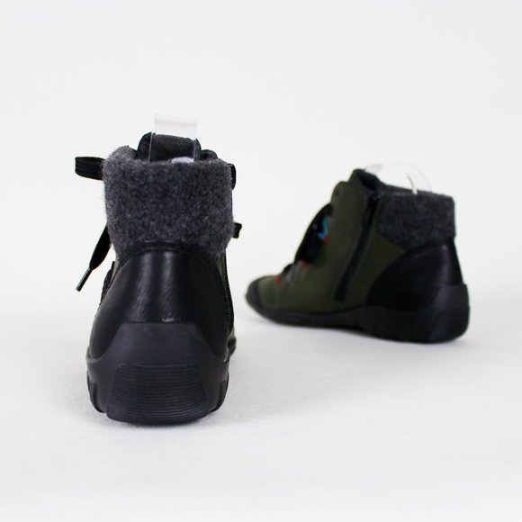 Reiker Green with Multicolour Accents Lace-up Ankle Boots - Picture 7 of 16